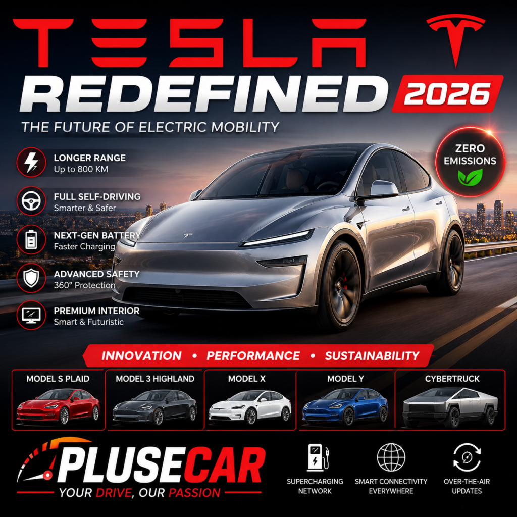 Explore Tesla Redefined in 2026 with cutting-edge features, advanced AI technology, futuristic design, and updated prices. A complete guide with specifications, tables, and expert insights.