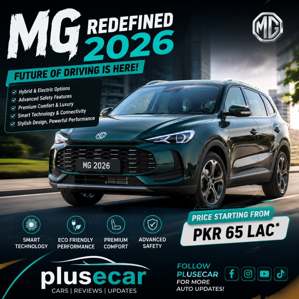 MG Redefined 2026 brings advanced technology, hybrid and electric options, premium design, and competitive prices in Pakistan. Explore features, specs, and full details in this complete guide.